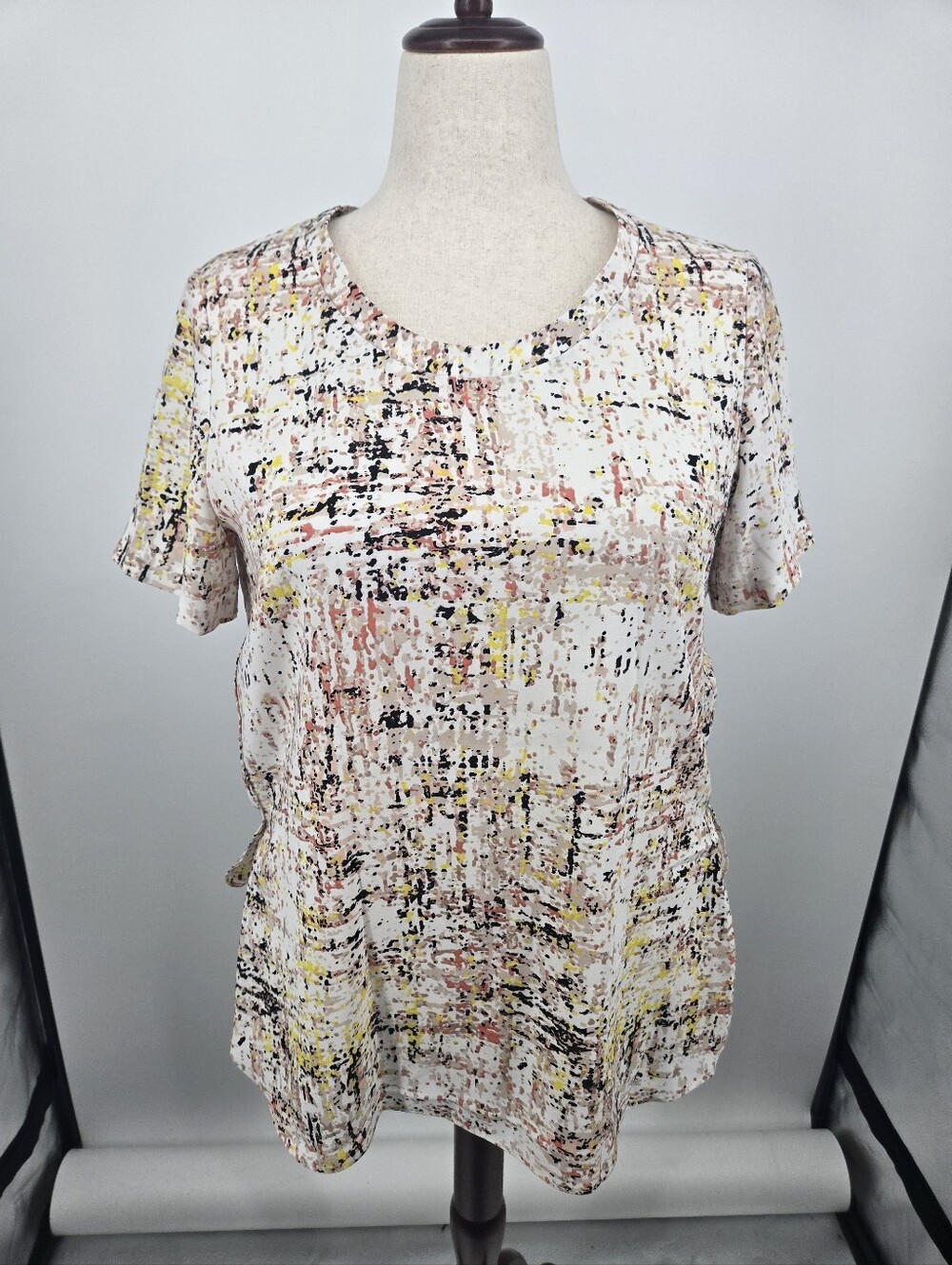 Lord & Taylor 424Fifth Splash Print Blouse Medium NWT (8070)